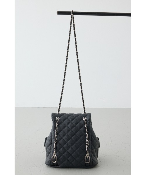 AZUL by moussy（アズールバイマウジー）の「【WEB限定】3WAYキルティングリュック（バックパック/リュック・レディース・ブルー/グレイッシュベージュ/ブラック・FREE）」の14枚目の写真