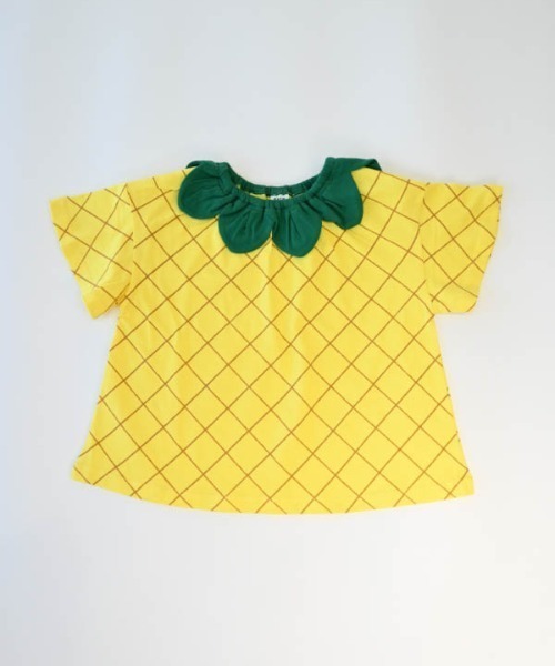 nicohrat(ニコフラート)の「nicohrat/ニコフラート いちご・パインなりきり Tシャツ(Tシャツ/カットソー・キッズ・ピンク/レッド/イエロー・100cm/110cm/120cm/130cm/140cm/90cm)」の9枚目の写真
