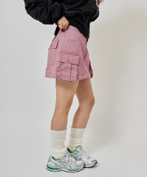 atmos pink（アトモスピンク）の「atmos pink 2way Military Skirt / アトモス ピンク 2ウェイ ミリタリー スカート（スカート・レディース・オリーブ/ピンク・M/S）」の7枚目の写真