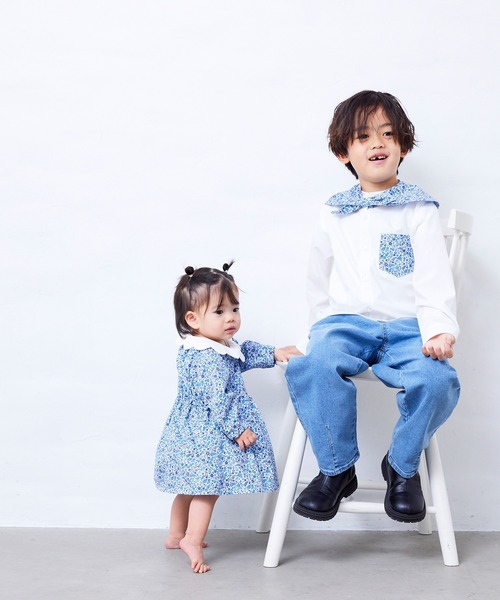Fluffy BROTHERS（フラッフィーブラザーズ）の「タックパンツ（その他パンツ・キッズ・ブラウン/ブルー・130cm/120cm/110cm/100cm/90cm/150cm/140cm）」の19枚目の写真
