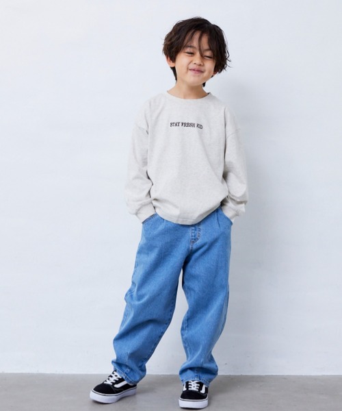 Fluffy BROTHERS（フラッフィーブラザーズ）の「タックパンツ（その他パンツ・キッズ・ブラウン/ブルー・130cm/120cm/110cm/100cm/90cm/150cm/140cm）」の3枚目の写真