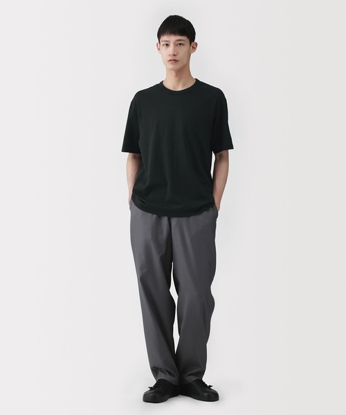 MUJI Labo(ムジラボ)の「〔MUJI Labo〕紳士 昔ながらの製法で編み立てた天竺クルーネック半袖Tシャツ(Tシャツ/カットソー・メンズ・サンドベージュ/ホワイト/ブラック/パープル系/ブルー・S/M/L/XL)」の12枚目の写真