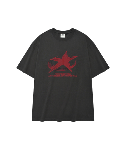 DYSFUNCT(ディスファンクト)の「STARLIGHT T-SHIRT(CHARCOAL)(Tシャツ/カットソー・メンズ・その他・SMALL/MEDIUM/LARGE)」の1枚目の写真