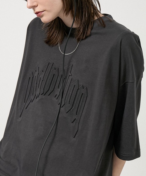 Alfred Alex（アルフレッドアレックス）の「【Alfred Alex】Vintage Embossed Oversized Tee / ヴィンテージライク エンボス オーバーサイズ Tシャツ（Tシャツ/カットソー・メンズ・ワイン/ブラック/グレイッシュブルー/ブラック系・L/M）」の14枚目の写真