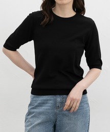 GLACIER | 【ハニさら・接触冷感・ウォッシャブル・ＵＶカット・遮熱】クルーネックニット(ニット/セーター)