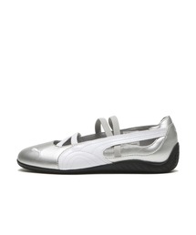 PUMA｜プーマのバレエシューズ（シルバー/銀色系・ブランドロゴ）通販