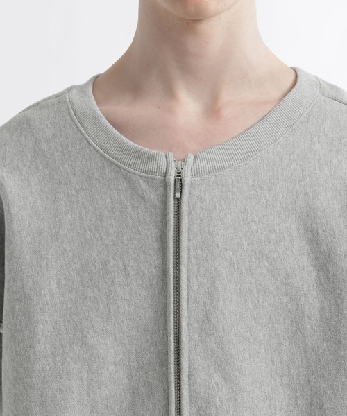 HARE（ハレ）の「2WAYピグメントZIPスウェット(HARE)（スウェット・メンズ・パープル/ライトグレー/チャコールグレー・FREE）」の13枚目の写真