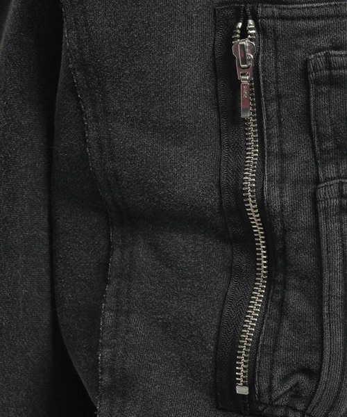 HARE（ハレ）の「2WAYピグメントZIPスウェット(HARE)（スウェット・メンズ・パープル/ライトグレー/チャコールグレー・FREE）」の18枚目の写真