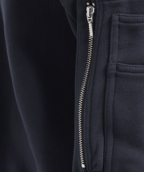 HARE（ハレ）の「2WAYピグメントZIPスウェット(HARE)（スウェット・メンズ・パープル/ライトグレー/チャコールグレー・FREE）」の19枚目の写真