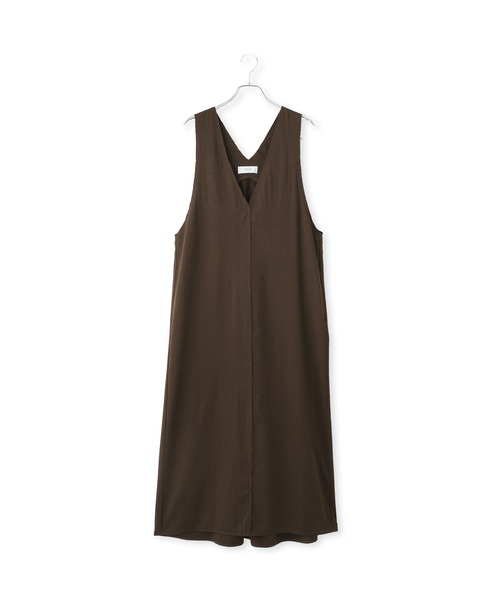ADAM ET ROPE'（アダムエロペ）の「【WEB限定】カットオフノースリーブワンピース（ワンピース・レディース・ブラック/ダークブラウン/チャコールグレー・36/38）」の18枚目の写真