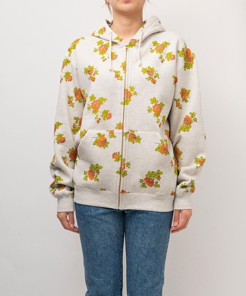 ROSE BUD(ローズバッド)の「(HAVE A GRATEFUL DAY)ZIP UP HOODIE SWEATSHIRT(パーカー・レディース・グレー・S/L/M)」の11枚目の写真