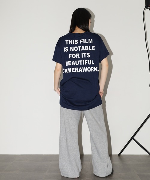 FUNALIVE(ファンアライブ)の「バックロゴオーバーサイズTチュニック 半袖(Tシャツ/カットソー・レディース・ブラック/ネイビー/モカ・L)」の11枚目の写真