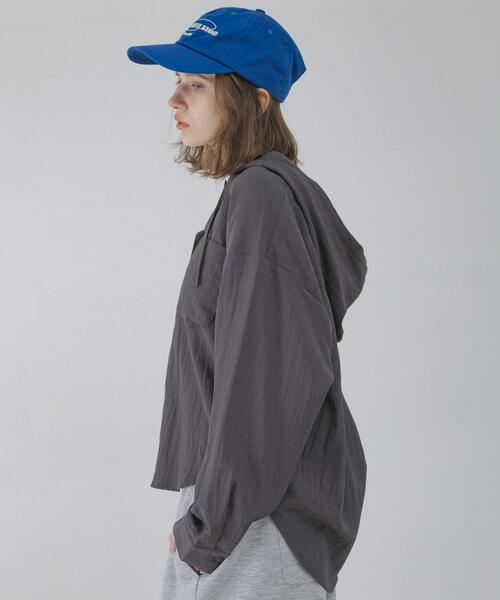 URBAN RESEARCH Sonny Label(アーバンリサーチサニーレーベル)の「フーディアソートシャツ(シャツ/ブラウス・レディース・アイボリー/ストライプ/チャコールグレー・FREE)」の14枚目の写真