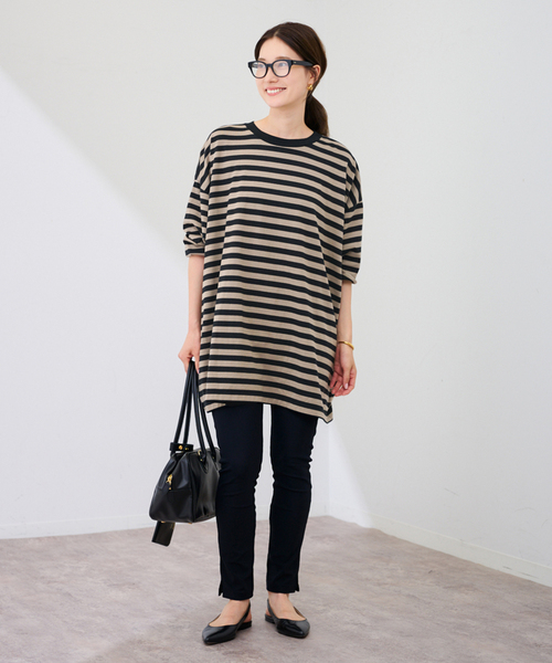 フレームワーク☆ONIT 別注OVERSIZE BORDER LS　新品ブラック ≪WEB限定 / 追加≫ONIT 別注OVERSIZE BORDER LS（Tシャツ/カットソー