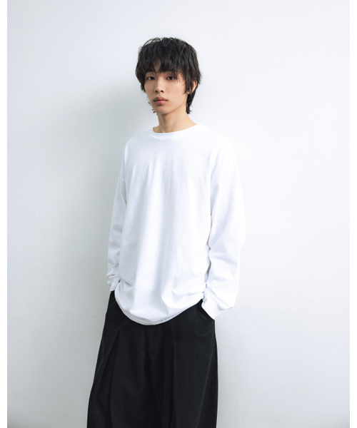 ANGLAN（アングラン）の「Essential Layer Long Sleeve - White（Tシャツ/カットソー・メンズ・その他・1/2）」の3枚目の写真