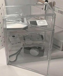 Made in I（メイドインアイ）の「ミニショーケース 3段クリア収納（収納グッズ）」