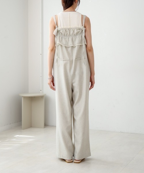 Bab(バブ)の「【S・Mサイズ展開】ギャザーオールインワン(つなぎ/オールインワン・レディース・ブルー/ベージュ/ブラック・MEDIUM/SMALL)」の20枚目の写真