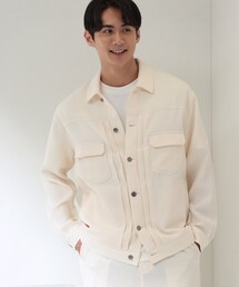 THE SHOP TK | パナマメッシュ シャツブルゾン 洗濯機OK/セットアップ可(ブルゾン)