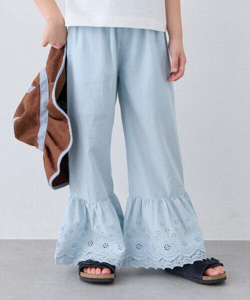 CIAOPANIC TYPY(チャオパニックティピー)の「【KIDS】【India】裾レースラッパパンツ(その他パンツ・キッズ・サックスブルー/ブラック・XX-LARGE/X-LARGE/LARGE/MEDIUM/SMALL)」の4枚目の写真