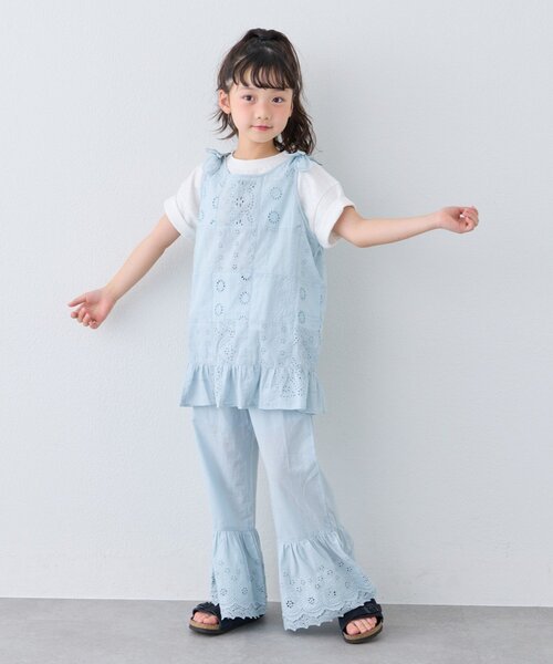 CIAOPANIC TYPY(チャオパニックティピー)の「【KIDS】【India】裾レースラッパパンツ(その他パンツ・キッズ・サックスブルー/ブラック・XX-LARGE/X-LARGE/LARGE/MEDIUM/SMALL)」の11枚目の写真