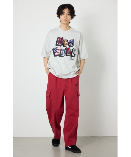 RODEO CROWNS WIDE BOWL（ロデオクラウンズワイドボウル）の「エンジニアカーゴパンツ（カーゴパンツ・メンズ・バーガンディー/ブラック/オフホワイト・MEDIUM/LARGE）」の6枚目の写真