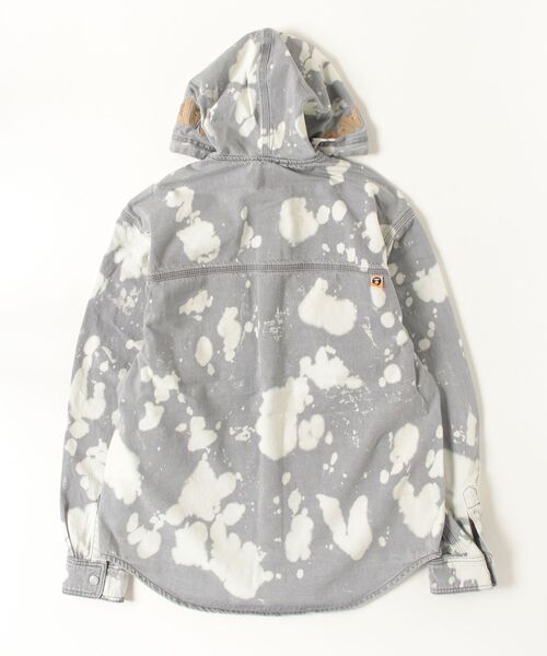 AAPE BY A BATHING APE（エーエイプバイアベイシングエイプ）の「AAPE MAIN LONG SLEEVE HOODIE SHIRT（シャツ/ブラウス・メンズ・グレー系その他4・X-LARGE/SMALL/LARGE/MEDIUM）」の7枚目の写真