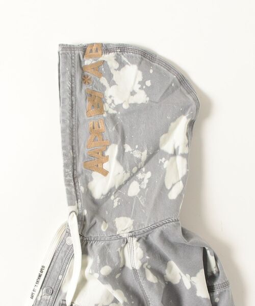 AAPE BY A BATHING APE（エーエイプバイアベイシングエイプ）の「AAPE MAIN LONG SLEEVE HOODIE SHIRT（シャツ/ブラウス・メンズ・グレー系その他4・X-LARGE/SMALL/LARGE/MEDIUM）」の8枚目の写真