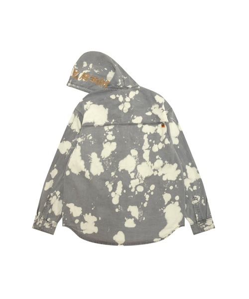 AAPE BY A BATHING APE（エーエイプバイアベイシングエイプ）の「AAPE MAIN LONG SLEEVE HOODIE SHIRT（シャツ/ブラウス・メンズ・グレー系その他4・X-LARGE/SMALL/LARGE/MEDIUM）」の2枚目の写真