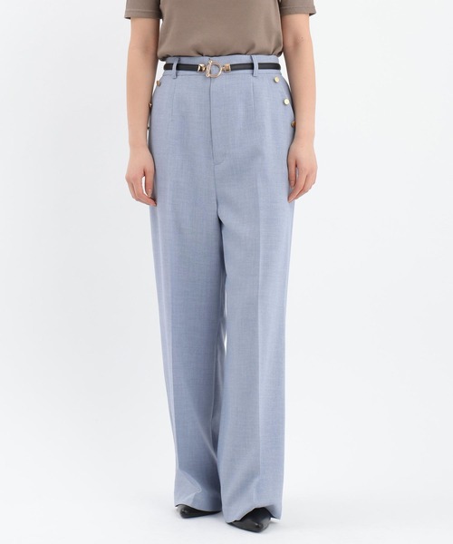 Andemiu（アンデミュウ）の「マリンストレートパンツ647396（スラックス・レディース・ブラック/ライトベージュ/ライトブルー・SMALL/MEDIUM）」の16枚目の写真