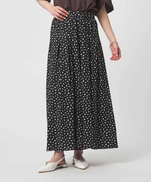 green label relaxing（グリーンレーベルリラクシング）の「［size SHORTあり］【WEB限定】＜at ease＞キュロット パンツ（その他パンツ・レディース・ナチュラル/ブラック/ブラウン/その他1・FREE/SHORT）」の7枚目の写真