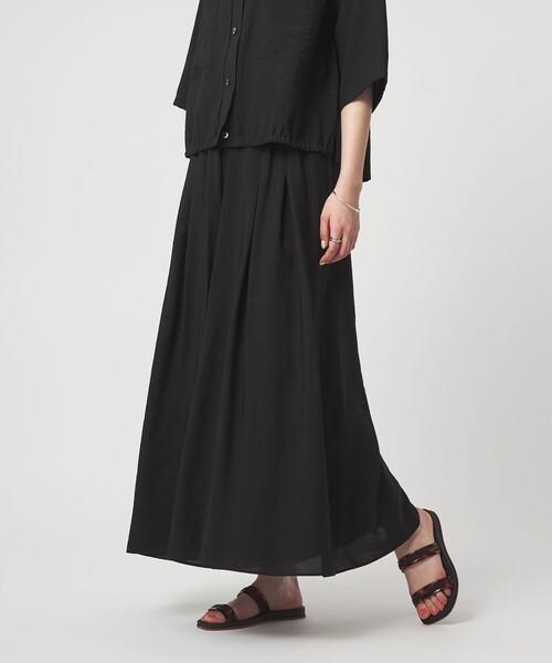 green label relaxing（グリーンレーベルリラクシング）の「［size SHORTあり］【WEB限定】＜at ease＞キュロット パンツ（その他パンツ・レディース・ナチュラル/ブラック/ブラウン/その他1・FREE/SHORT）」の10枚目の写真