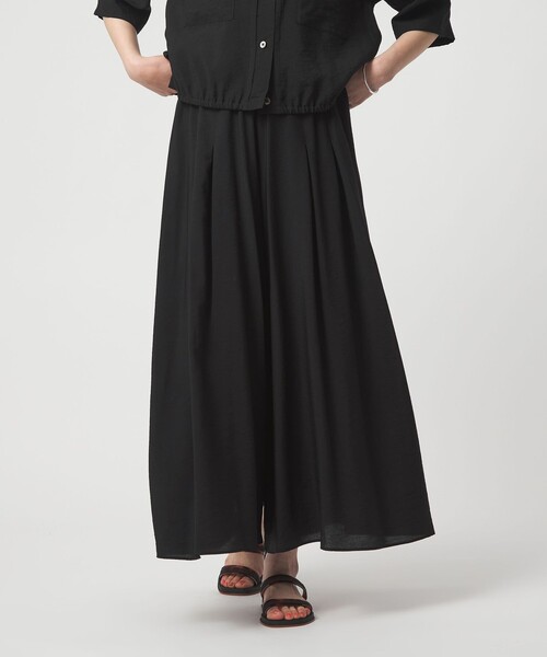 green label relaxing（グリーンレーベルリラクシング）の「［size SHORTあり］【WEB限定】＜at ease＞キュロット パンツ（その他パンツ・レディース・ナチュラル/ブラック/ブラウン/その他1・FREE/SHORT）」の12枚目の写真