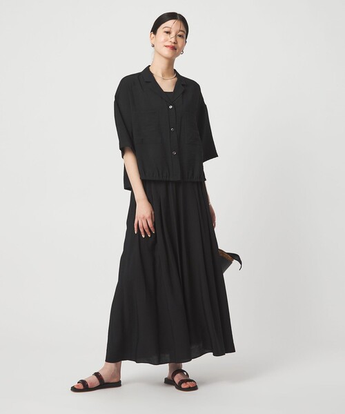 green label relaxing（グリーンレーベルリラクシング）の「［size SHORTあり］【WEB限定】＜at ease＞キュロット パンツ（その他パンツ・レディース・ナチュラル/ブラック/ブラウン/その他1・FREE/SHORT）」の14枚目の写真