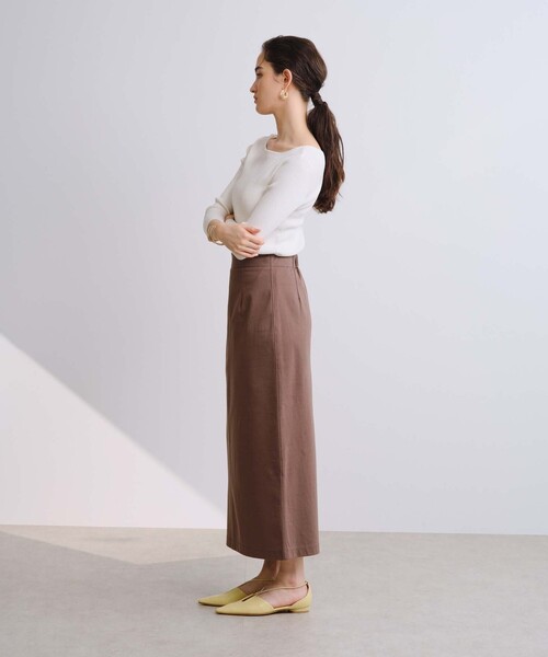 BIANCA（ビアンカ）の「【セットアップ】スムースジャージロングタイトスカート（スカート・レディース・ブラウン系その他/ブラック/グレー系その他2・36/38）」の6枚目の写真