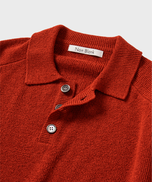 NONBLANK(ノンブランク)の「ラグランハーフスリーブカラーニット_CRIMSON(ニット/セーター・レディース・その他・X-LARGE/SMALL/LARGE/MEDIUM)」の3枚目の写真
