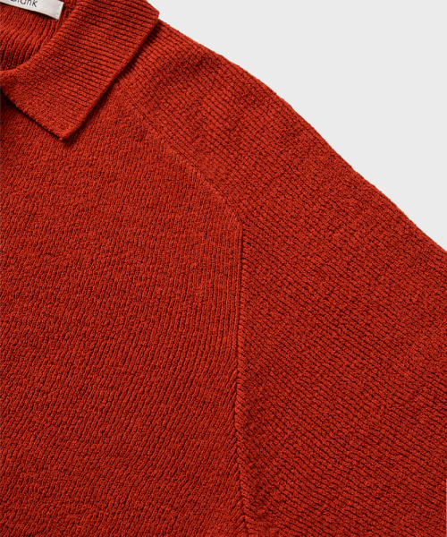 NONBLANK(ノンブランク)の「ラグランハーフスリーブカラーニット_CRIMSON(ニット/セーター・レディース・その他・X-LARGE/SMALL/LARGE/MEDIUM)」の4枚目の写真