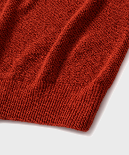 NONBLANK(ノンブランク)の「ラグランハーフスリーブカラーニット_CRIMSON(ニット/セーター・レディース・その他・X-LARGE/SMALL/LARGE/MEDIUM)」の6枚目の写真