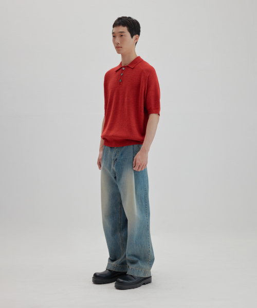 NONBLANK(ノンブランク)の「ラグランハーフスリーブカラーニット_CRIMSON(ニット/セーター・レディース・その他・X-LARGE/SMALL/LARGE/MEDIUM)」の13枚目の写真