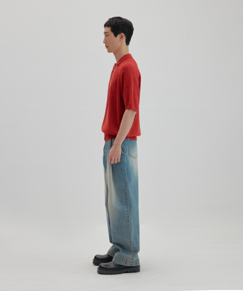 NONBLANK(ノンブランク)の「ラグランハーフスリーブカラーニット_CRIMSON(ニット/セーター・レディース・その他・X-LARGE/SMALL/LARGE/MEDIUM)」の14枚目の写真