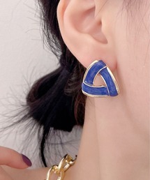 YU-KA:カラートライアングルイヤリング Color Triangle Earrings