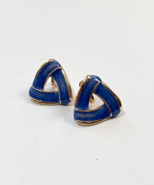 yu-ka(ユーカ)の「YU-KA:カラートライアングルイヤリング Color Triangle Earrings(イヤリング・レディース・ブルー/レッド/ホワイト・FREE)」の6枚目の写真