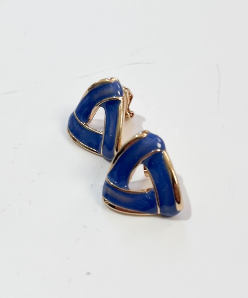 yu-ka(ユーカ)の「YU-KA:カラートライアングルイヤリング Color Triangle Earrings(イヤリング・レディース・ブルー/レッド/ホワイト・FREE)」の5枚目の写真