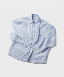 BRANDED（ブランデッド）の「GLORY OVERSIZED STRIPE SHIRT [SKY BLUE]（シャツ/ブラウス）」