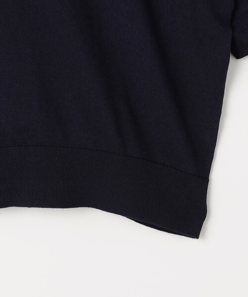 COMME CA Wardrobe(コムサワードローブ)の「14G天竺編 ポロ襟ニット(ポロシャツ・レディース・ネイビー/トップグレー/ホワイト・FREE)」の22枚目の写真