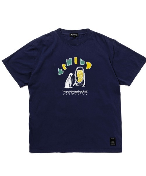 430（フォーサーティ）の「mt10449- AF BE WILD S-S TEE Tシャツ(26-133)（Tシャツ/カットソー・メンズ・ブラック系その他/サックスブルー/ブラック/バーガンディー/ホワイト/ベージュ/ネイビー・3/2/1/0）」の5枚目の写真