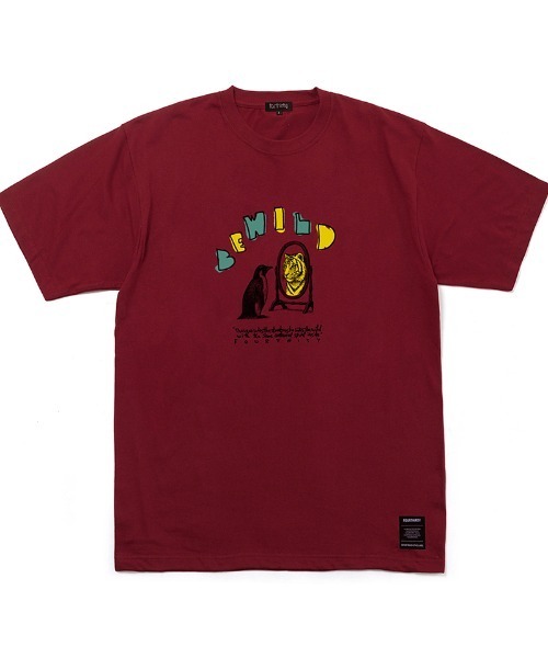 430（フォーサーティ）の「mt10449- AF BE WILD S-S TEE Tシャツ(26-133)（Tシャツ/カットソー・メンズ・ブラック系その他/サックスブルー/ブラック/バーガンディー/ホワイト/ベージュ/ネイビー・3/2/1/0）」の7枚目の写真