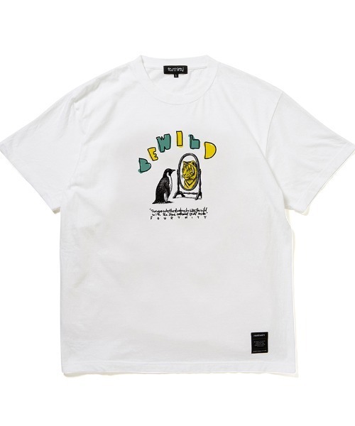 430（フォーサーティ）の「mt10449- AF BE WILD S-S TEE Tシャツ(26-133)（Tシャツ/カットソー・メンズ・ブラック系その他/サックスブルー/ブラック/バーガンディー/ホワイト/ベージュ/ネイビー・3/2/1/0）」の2枚目の写真