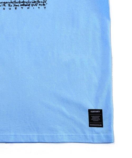 430（フォーサーティ）の「mt10449- AF BE WILD S-S TEE Tシャツ(26-133)（Tシャツ/カットソー・メンズ・ブラック系その他/サックスブルー/ブラック/バーガンディー/ホワイト/ベージュ/ネイビー・3/2/1/0）」の15枚目の写真