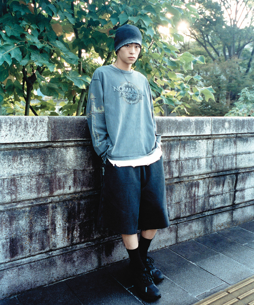 NOMANUAL(NOMANUAL)の「ARC CORE LONG SLEEVE TEE - WASHED CHARCOAL(Tシャツ/カットソー・レディース・その他・LARGE/MEDIUM/SMALL/X-LARGE)」の8枚目の写真