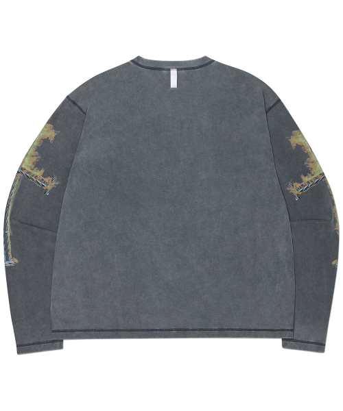 NOMANUAL(NOMANUAL)の「ARC CORE LONG SLEEVE TEE - WASHED CHARCOAL(Tシャツ/カットソー・レディース・その他・LARGE/MEDIUM/SMALL/X-LARGE)」の7枚目の写真